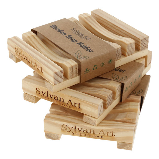 Natural Wooden Soap Holder | Sylvan Art Naturals, Pack of 3 Units