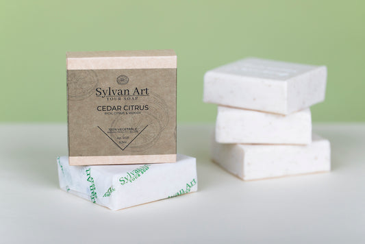 Cedar Citrus Natural Bar Soap (5.5 oz) | Sylvan Art Naturals