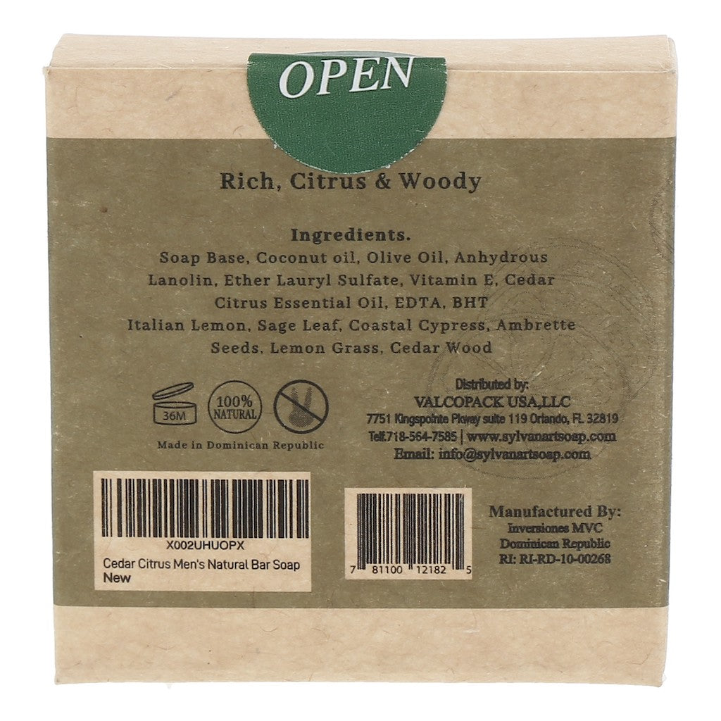 03 Cedar Citrus Soap 1.41 oz, Pack of 8 units