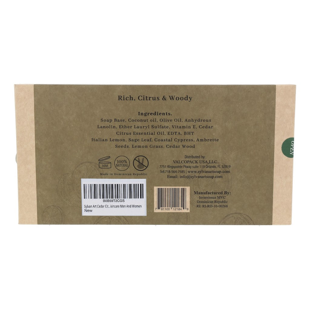 03 Cedar Citrus Soap 1.41 oz, Pack of 8 units