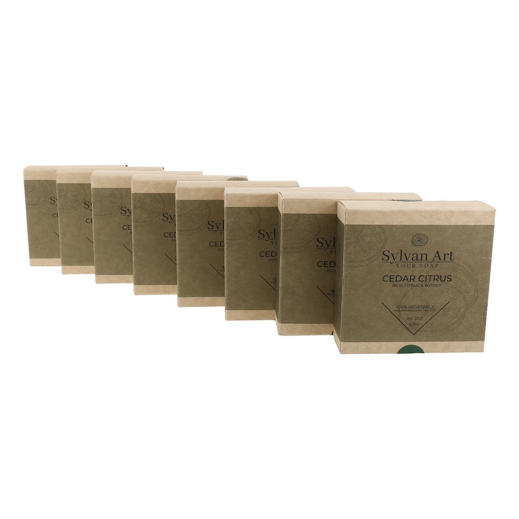 09 Cedar Citrus bar soap 5.5 oz, box of 54 units
